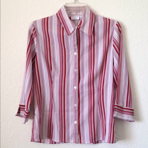Ladies' apt. 9 Stretch LS Blouse (S) - Picture 1 of 6
